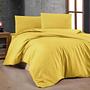 Bed & Pillowcase Cotton Yellow 135cm x 200cm 0