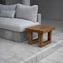 Teak wood side table Natural 4