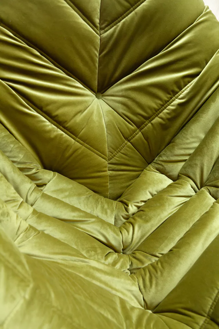 Togo Divano angolare in velluto verde oliva 9