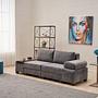 Perenna Sofa 3-Sitzer Chenille Grau 1