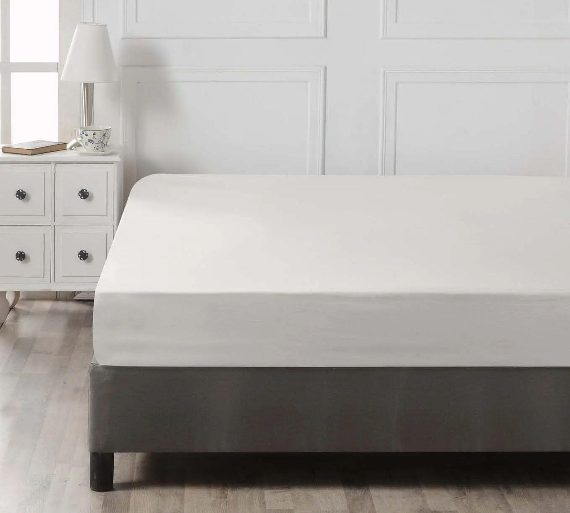 Fitted sheet Cotton White 100cm x 200cm 2