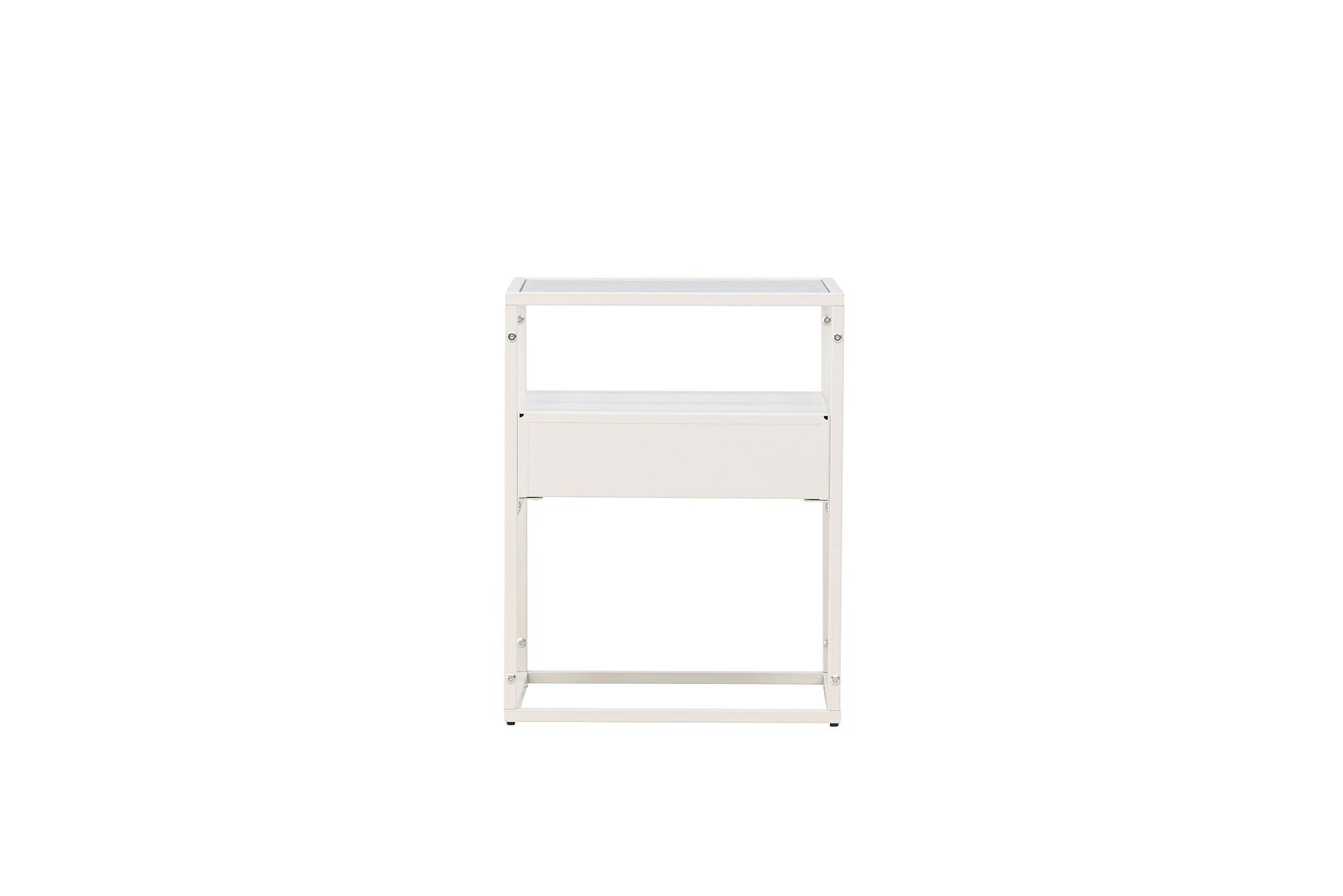 Fortaleza Beistelltisch Stahl Glas Schwarz 6