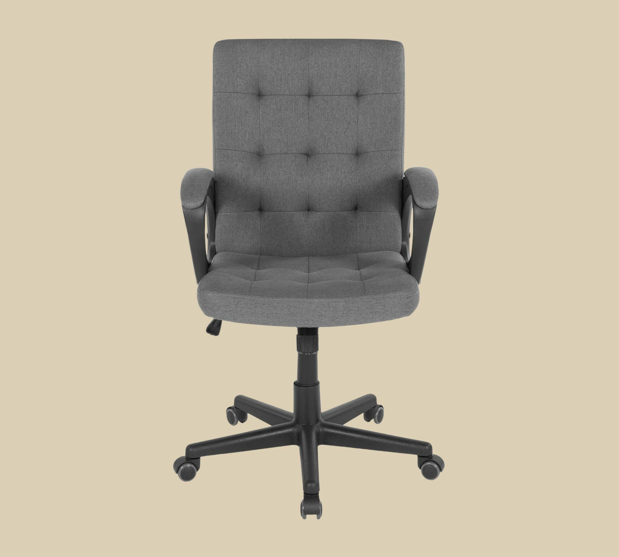 Bürodrehstuhl Webstoff Grau 0