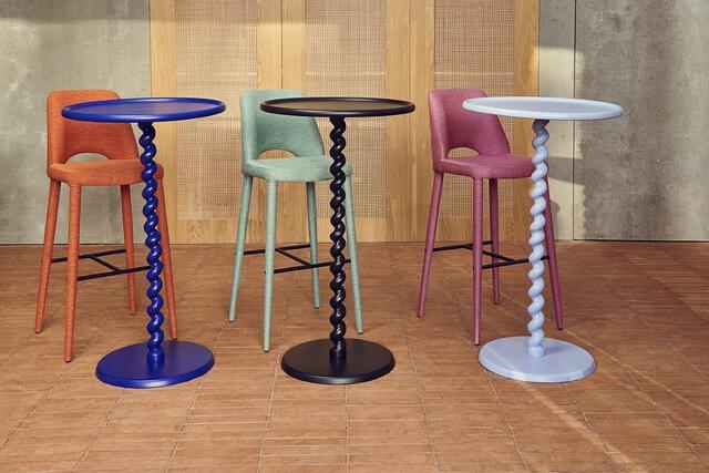 Bar Table Polspotten Dark Blue 2