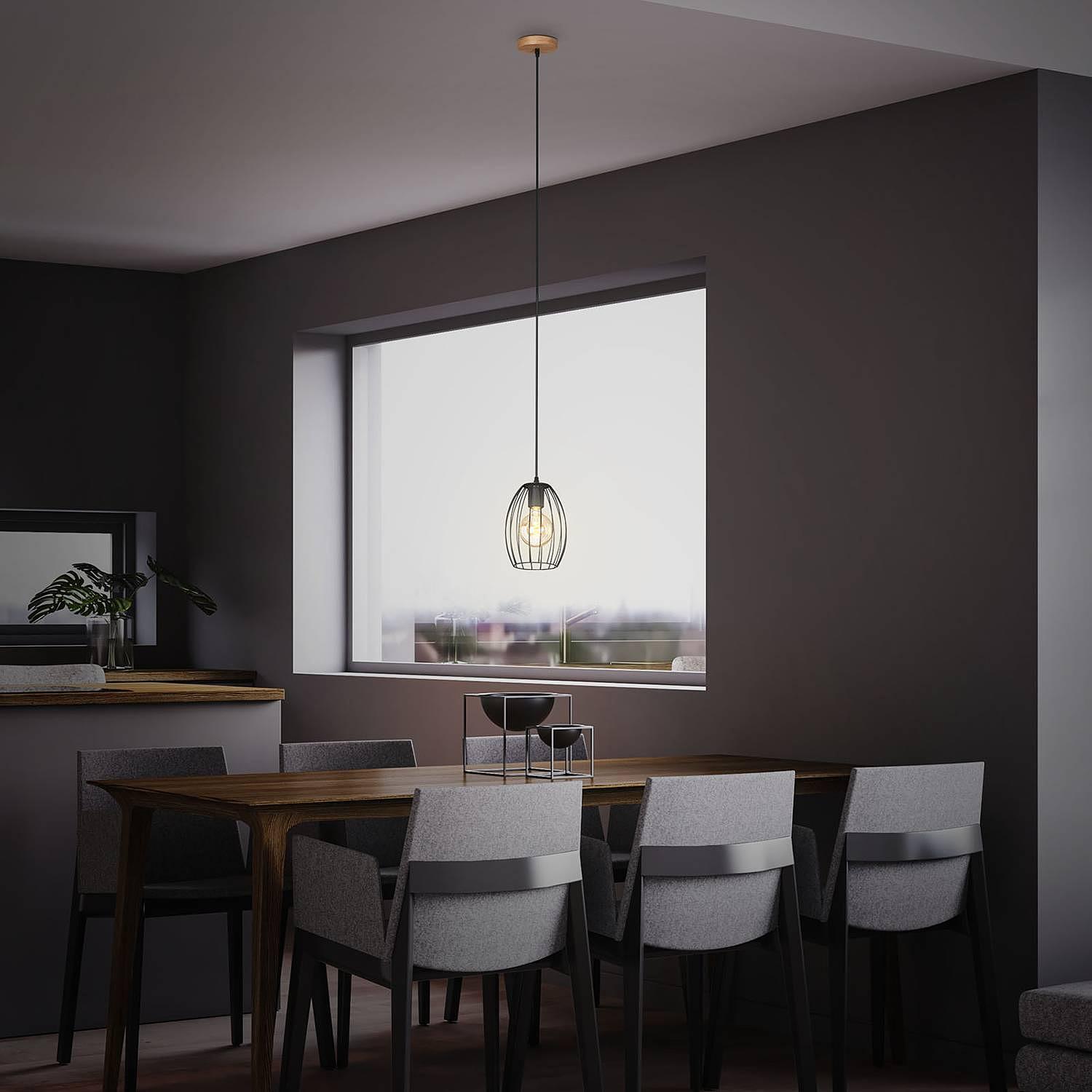 1-Flame Pendant Lamp Waktu I Iron 3