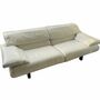 Alanda Sofa 3-Sitzer Leder Creme 0