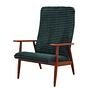 Armchair with armrests Velvet Green 1970s 0