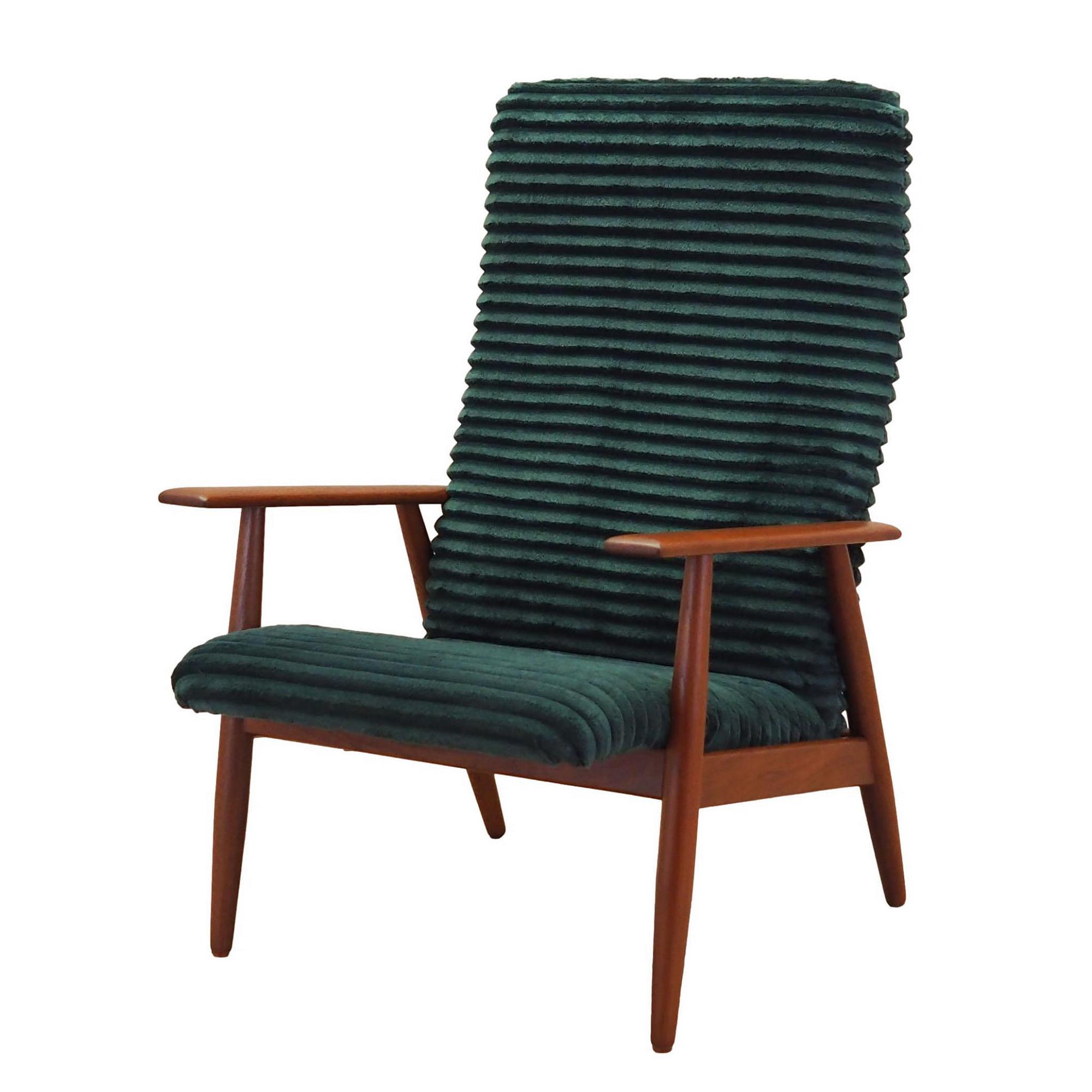Armchair with armrests Velvet Green 1970s 0