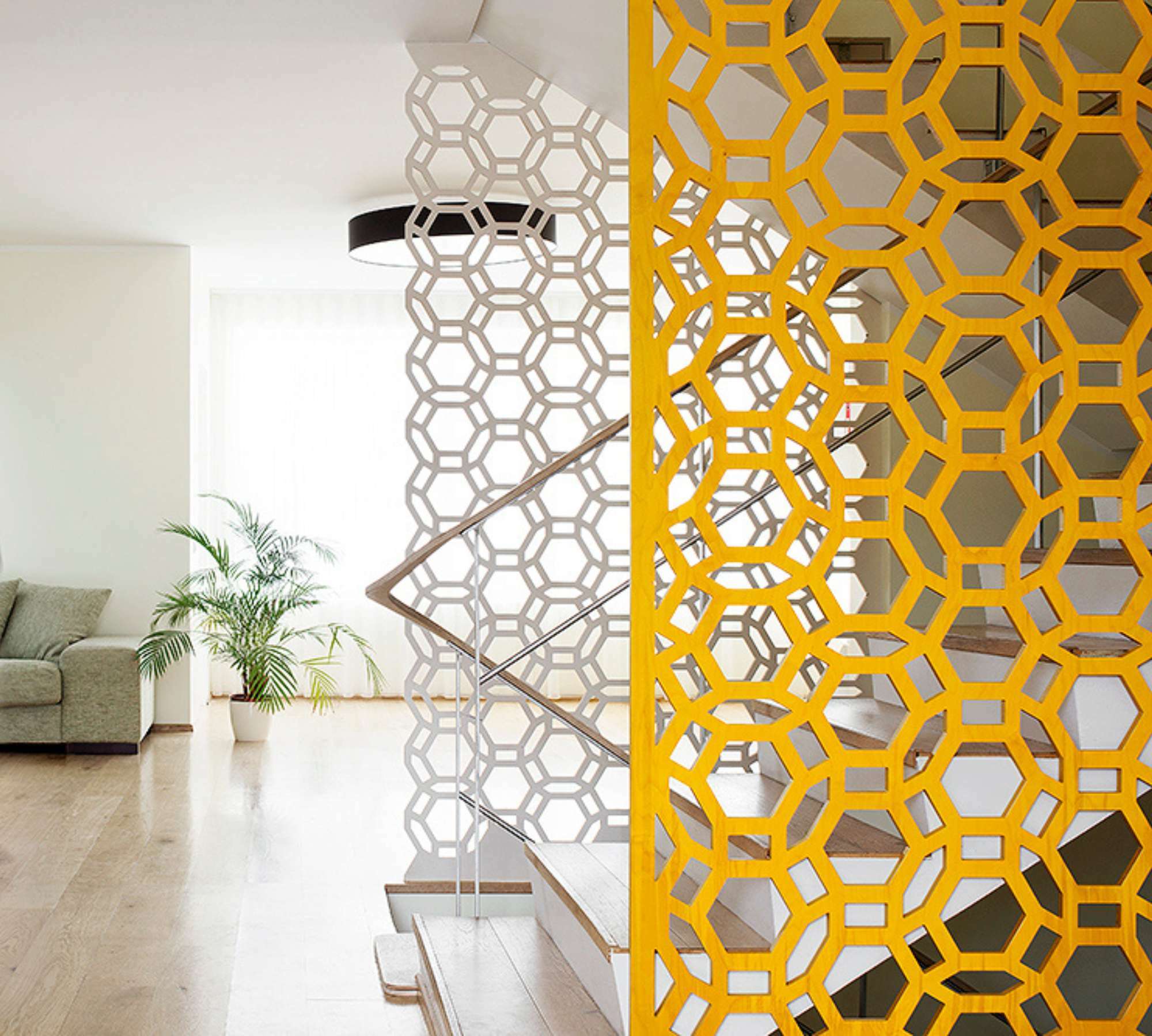 CELLS Raumteiler Holz Orange 1