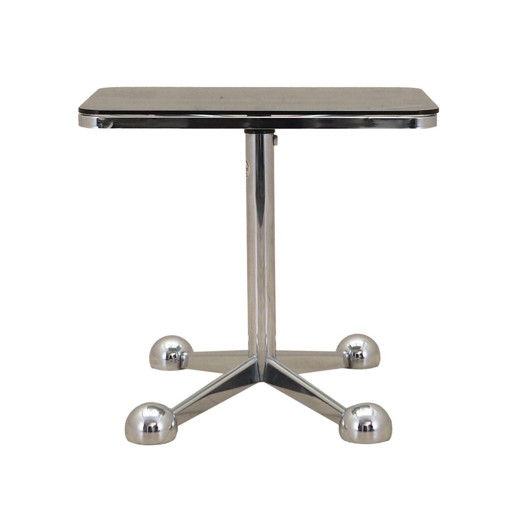 Coffee table on castors 1970s 0