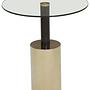 Oria Beistelltisch mit warm-metallicfarbenem Gestell
 4