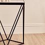 Shalimar Square Black Finish Basis-Beistelltisch
 2