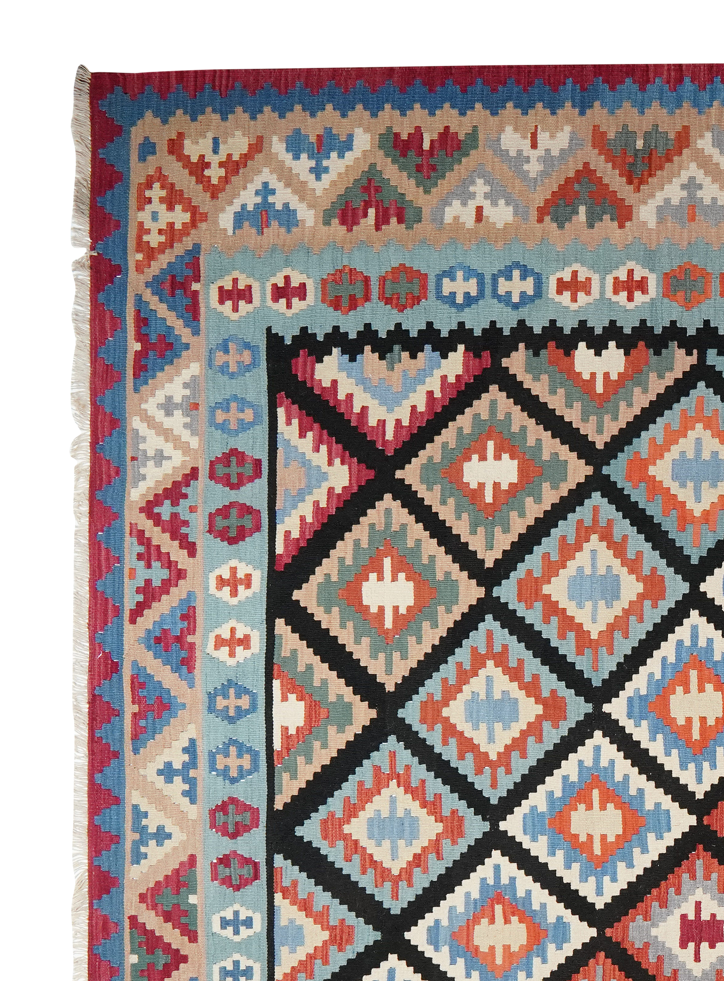 Kilim Gashgai Teppich Mehrfarbig 1