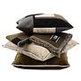 Dekokissen Arna Samt Baumwollstoff Beige 2
