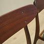 4x Sedia da pranzo in legno di teak anni '70 6