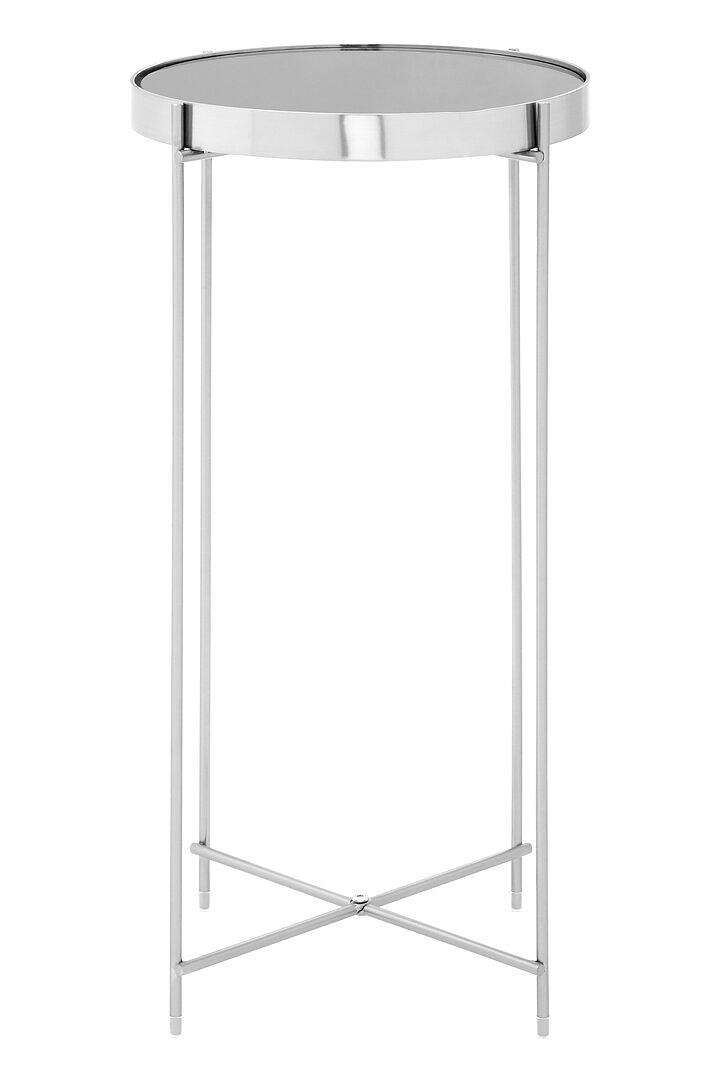 Allure Round High Side Table Iron Grey 1