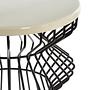 Corina Round Side Table Iron Black 41cm 2
