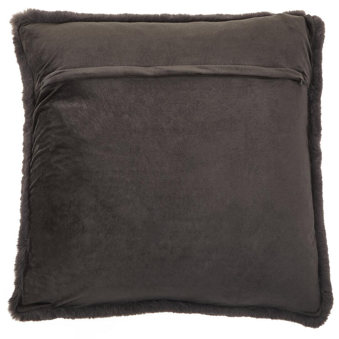 Bosie Lamina Grey Square Fur Cuscino 2