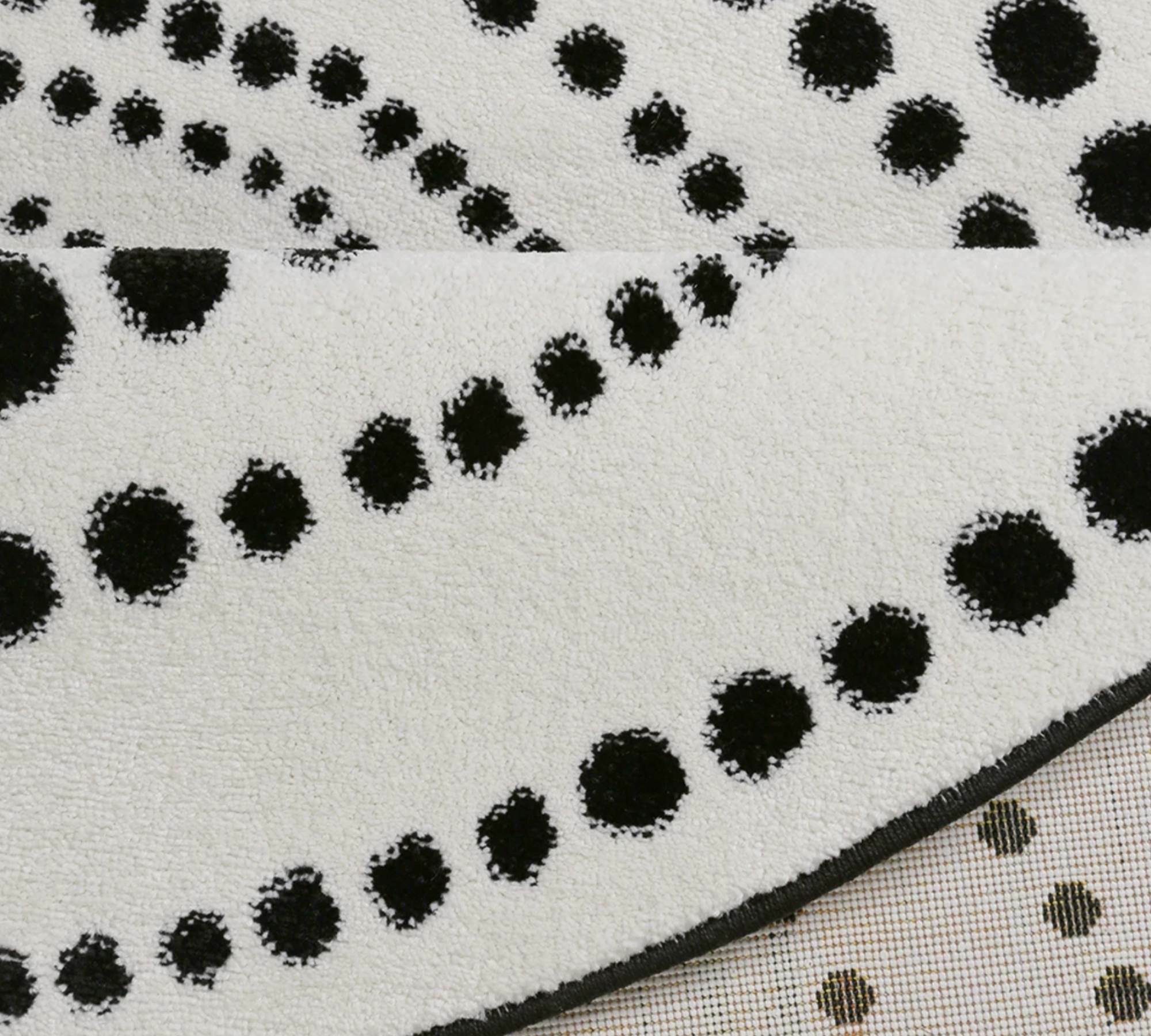 Teppich Kunstfaser Weiß 3