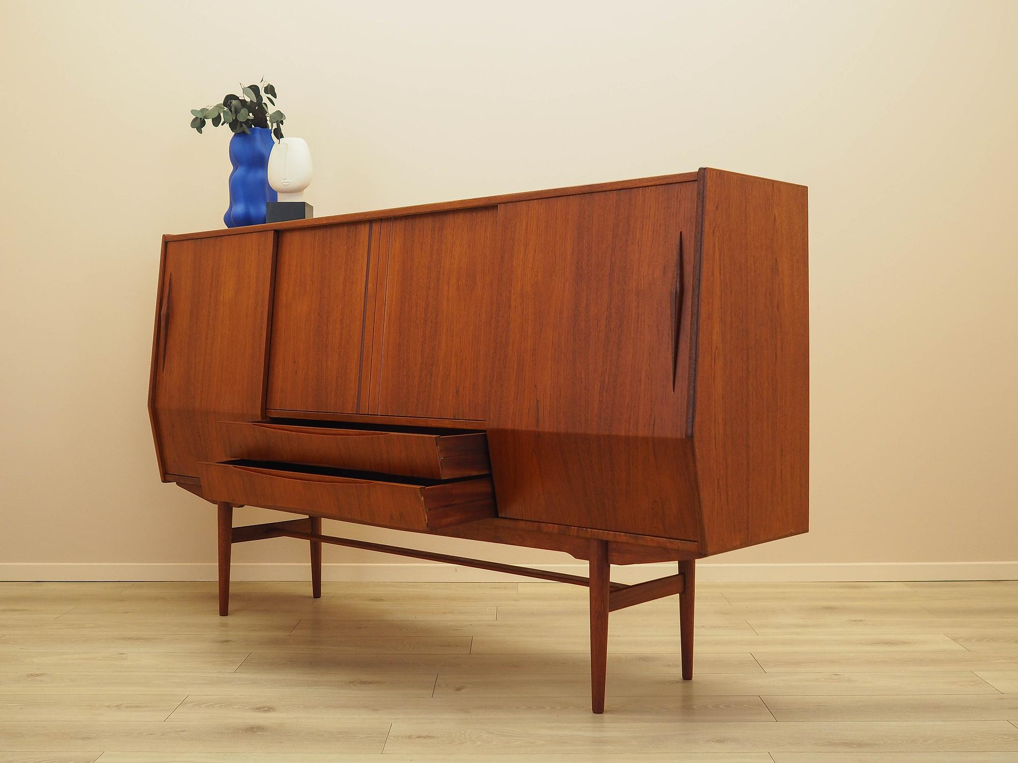Teak Highboard 1960er Jahre 4
