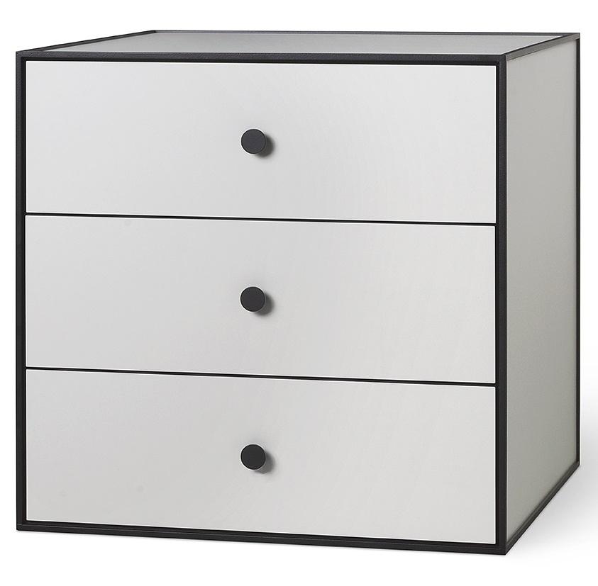 Frame 49 Schrank Hängend 3 Schubladen Grau 0