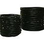 2x Korb Rattan Schwarz 0