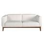 White leather 3-seater sofa 6115 1