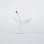 Porzellan-Gans-Figur Weiß 1960er Jahre 2