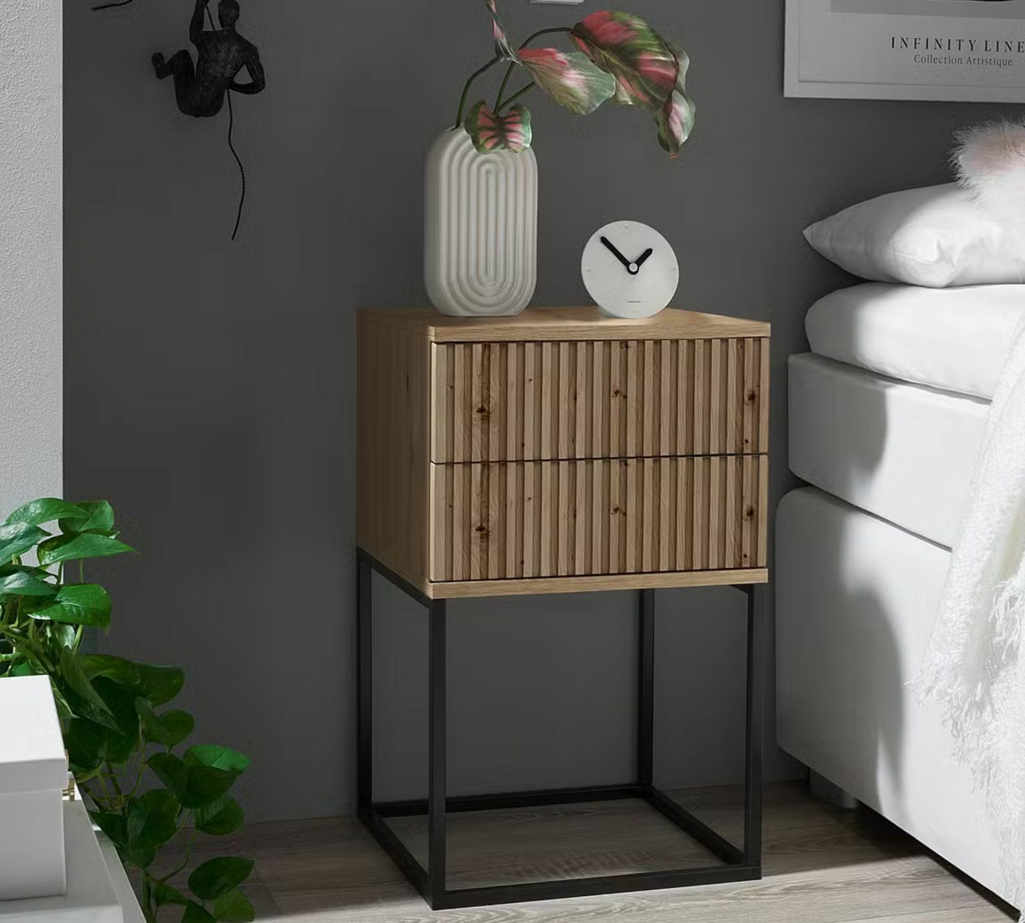 Motts Nachtkommode Motts Eiche Artisan Dekor 0