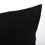 2x Dallas Pillowcase Synthetic Fiber Black 40 x 40 cm 1