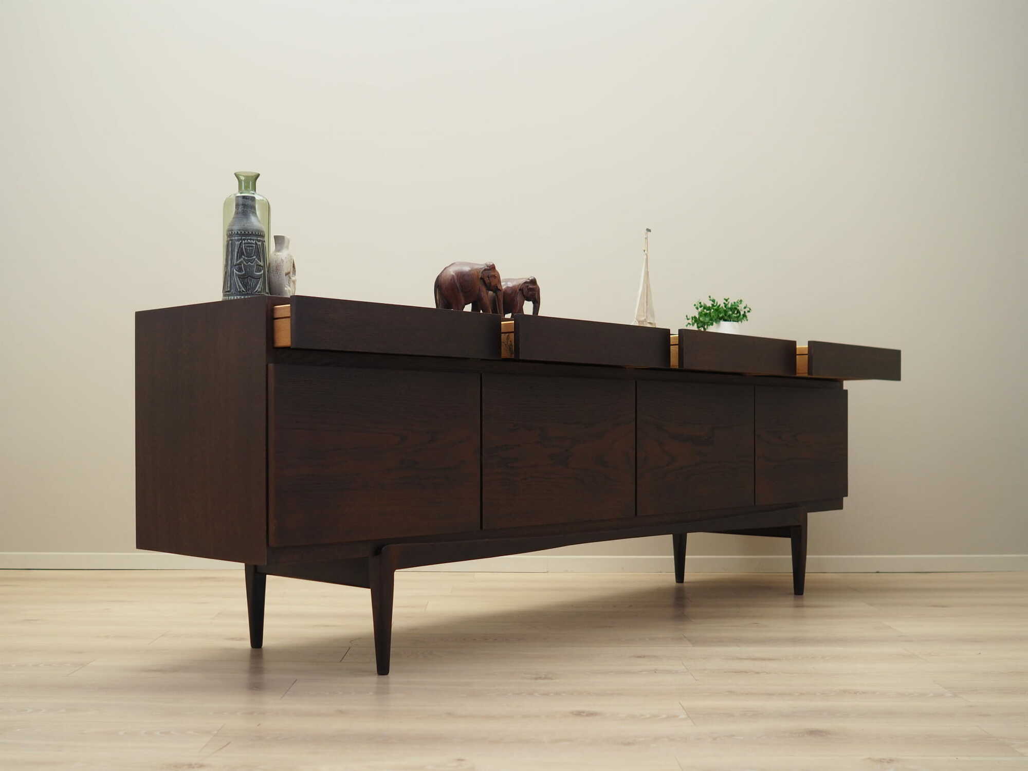 Sideboard Wood Brown 1970s 6