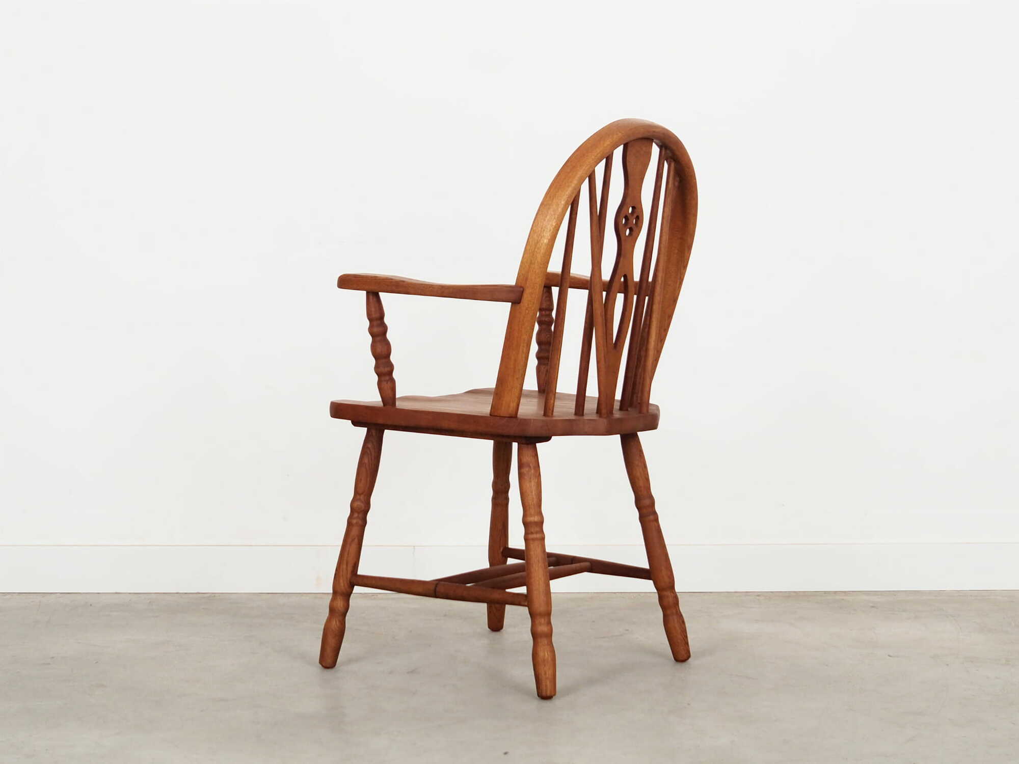 Vintage Armchair Oak Wood Brown 1960s 4