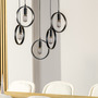 Pendant lamp 5-flame Metal Black 3