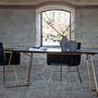 Petra Dining Table Copper in Used-Look Black Veneer 7