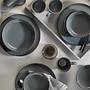 Dinner set 16-piece Porcelain Grey 0