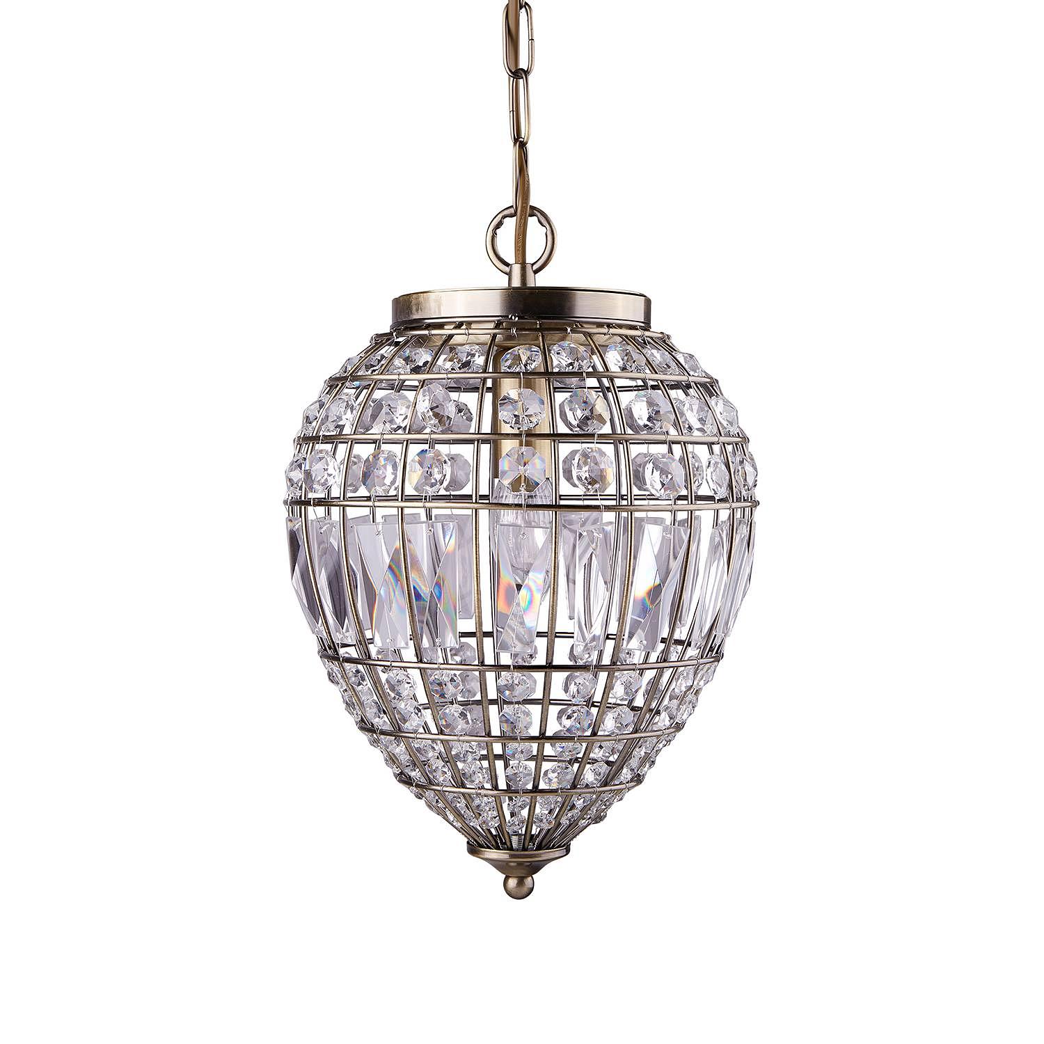 Pendant light Pineapple II Clear glass Steel 1