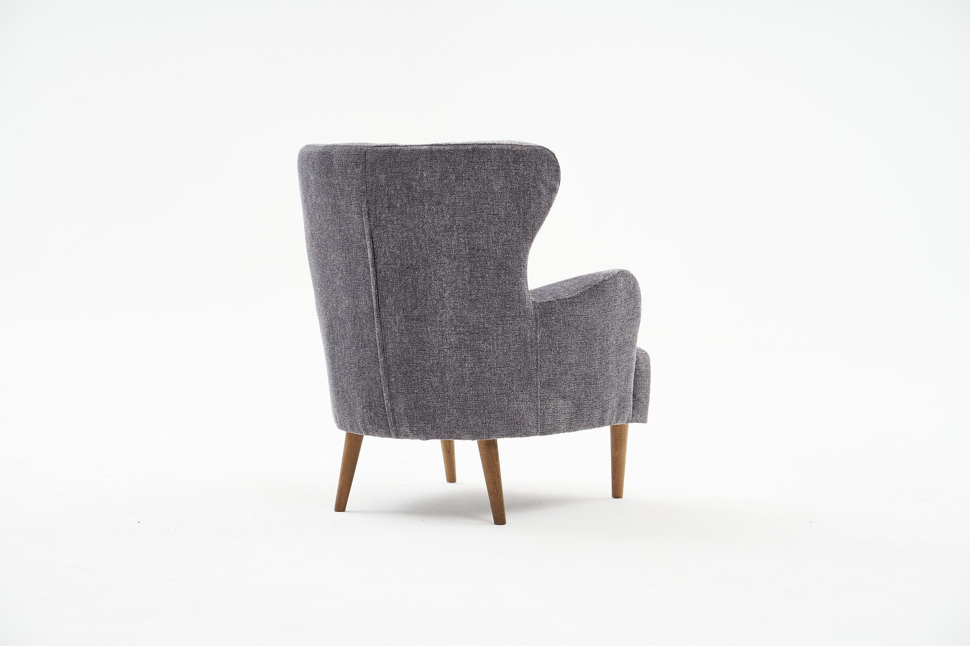 Karina Armchair Chenille Fabric Gray 6