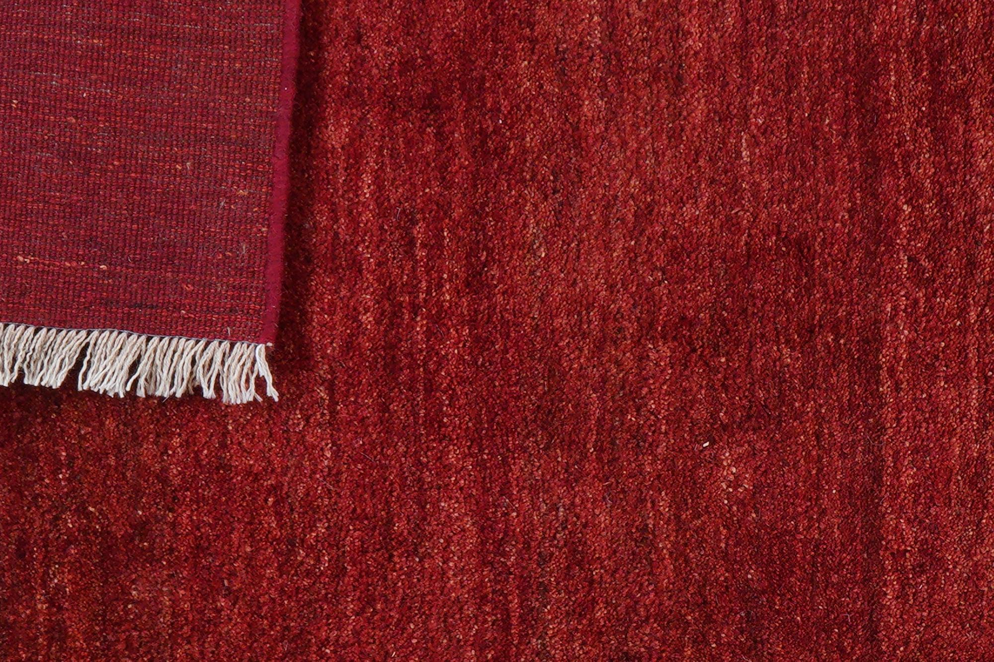 Gabbeh Teppich Wolle Rot 6