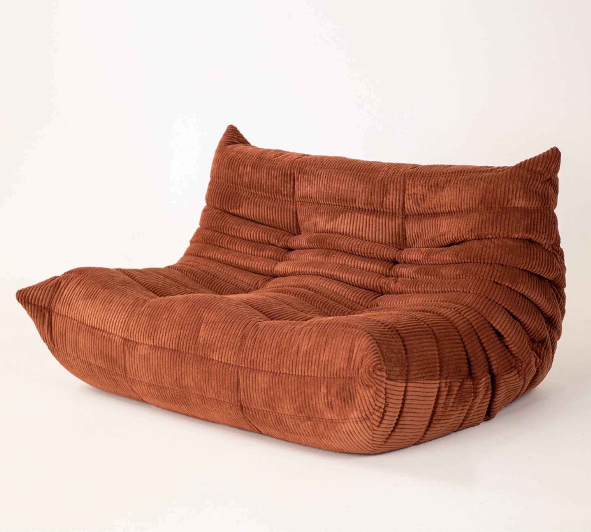 Togo 2-seater sofa cord pink 4