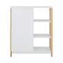 Badschrank Bambus Natur Weiß 4