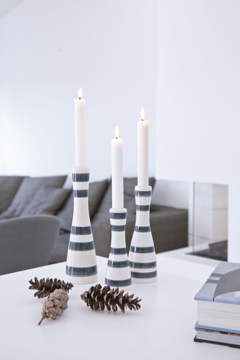Omaggio Kerzenhalter Blau 1