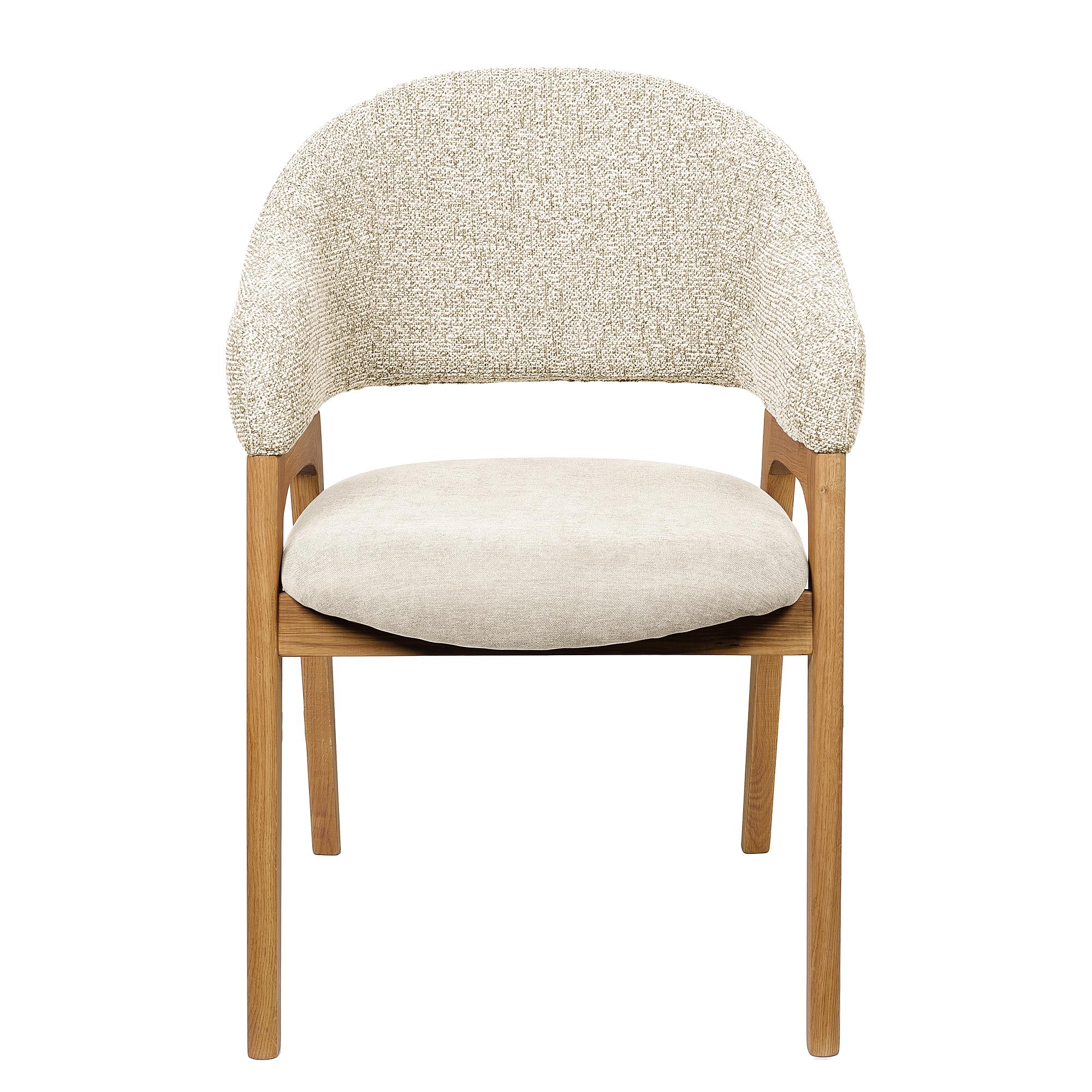 Seuter Armlehnenstuhl Microfaser Massivholz Eiche Creme 3