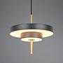 LED Pendant Light Keaton 1-Light Polycarbonate Iron Black 20 cm 0