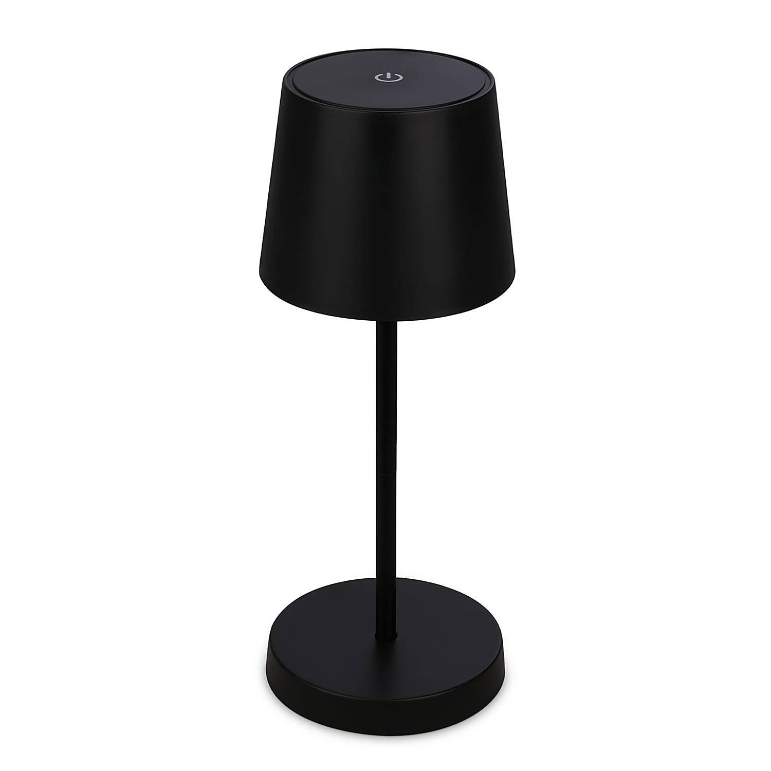 Lohela Tischleuchte Polyethylen Schwarz 0