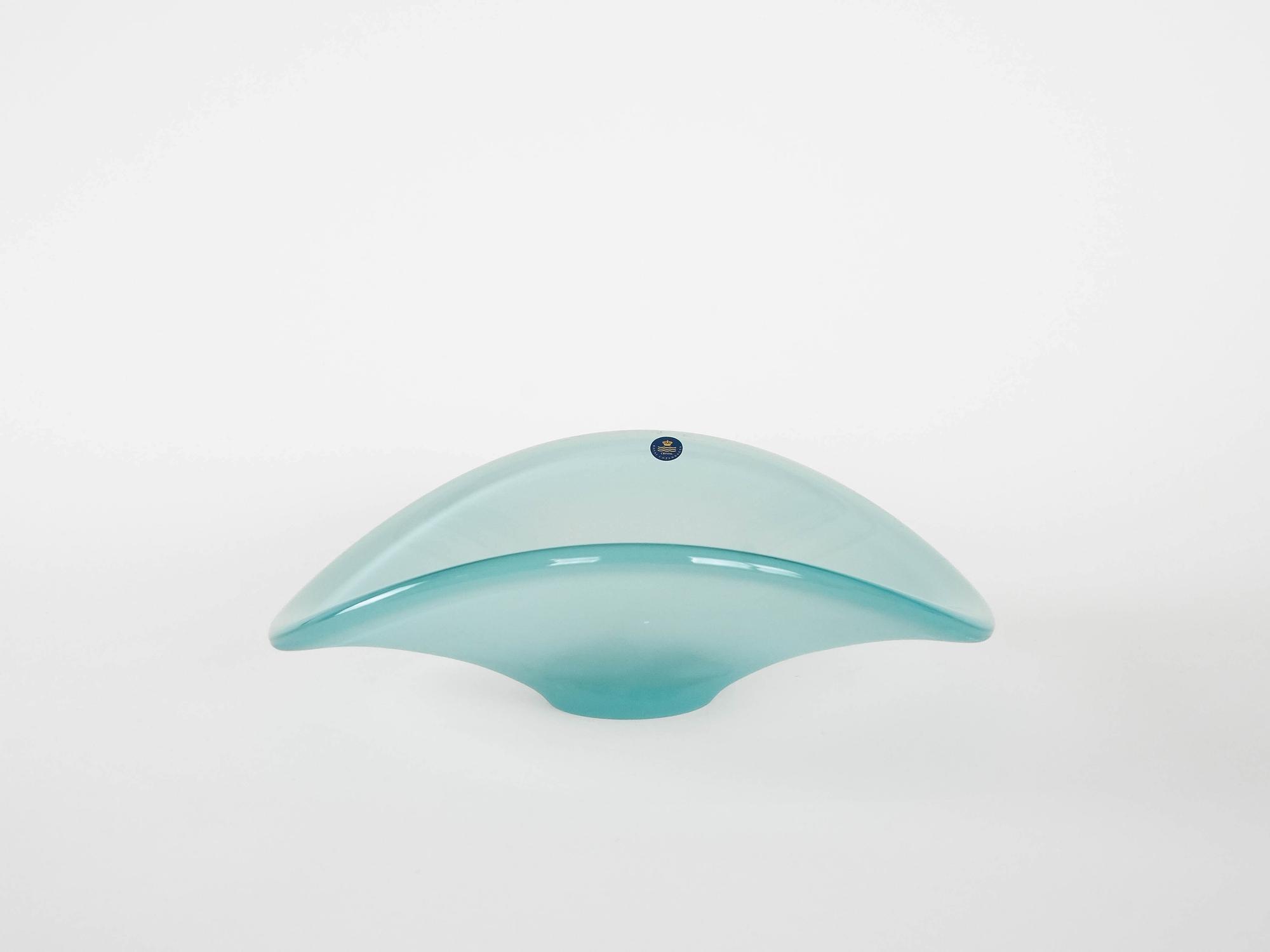 Crystal plate Blue 1960s 2