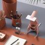 Känguru Schreibtischhelfer aus 100% Recyceltem Leder Pink 0