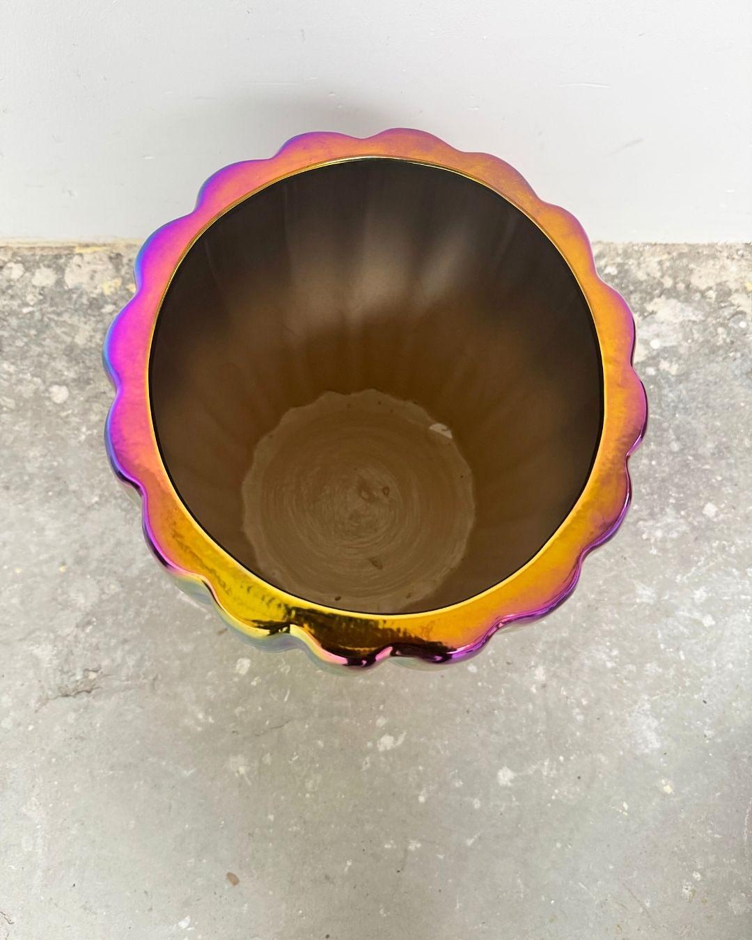 Oily Bllumenvase Keramik Mehrfarbig 2