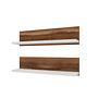 Shelf Mensola da parete Impiallacciatura in legno Bianco 4