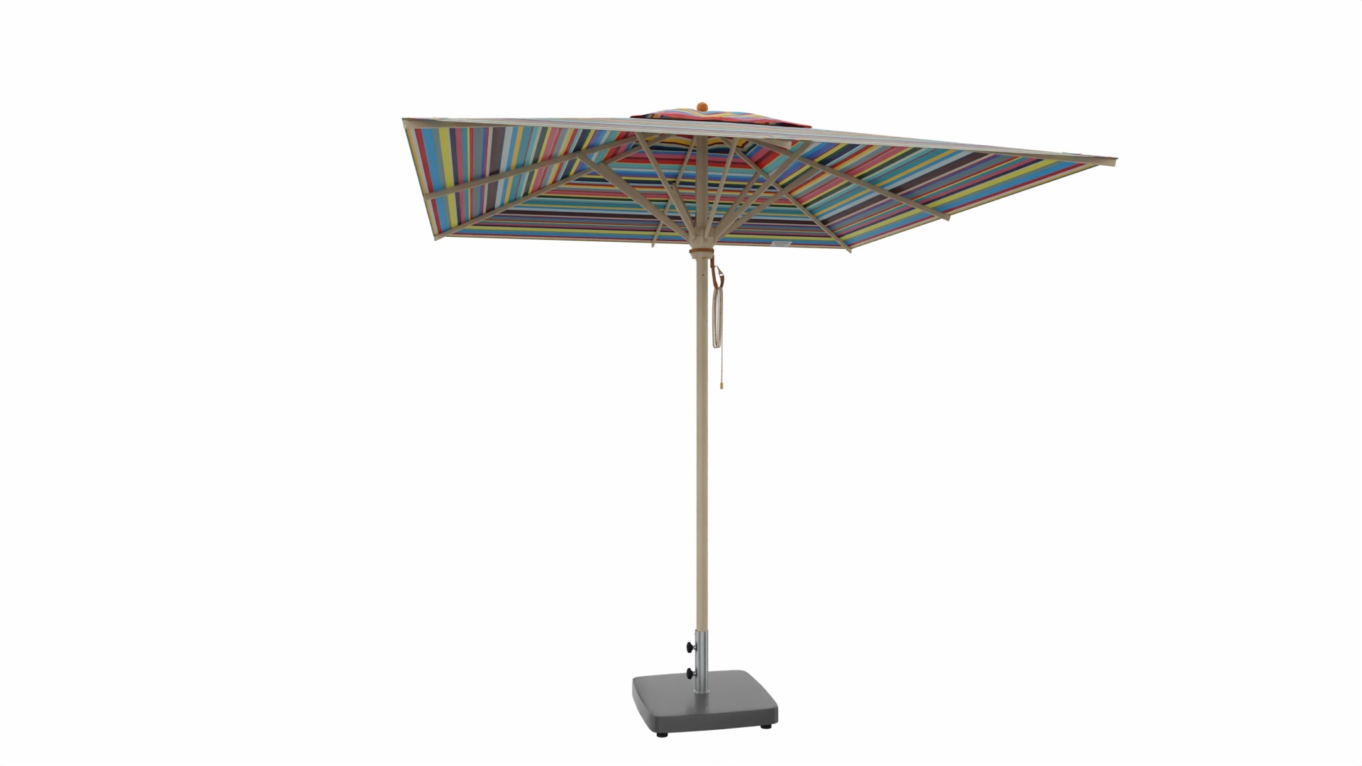 Classic Sun Umbrella Multicolored with Base Plate 1