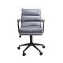 Swivel office chair textile grey 1